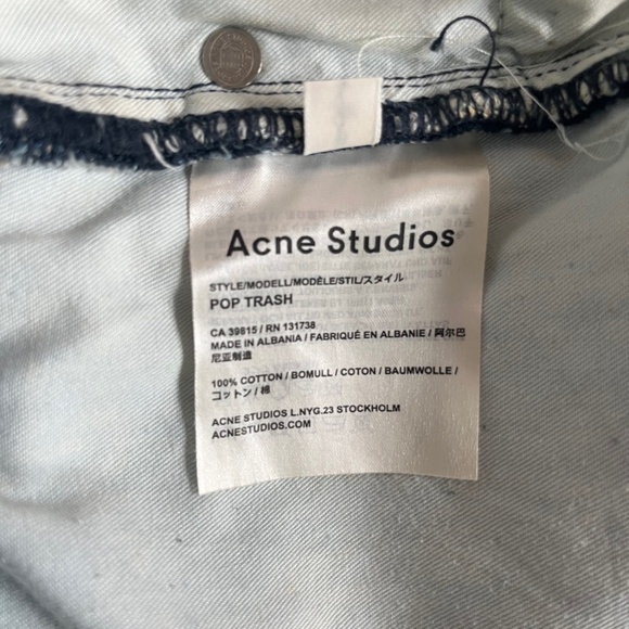 Acne Studios Distressed Jean 32 38 - Picture 4 of 4
